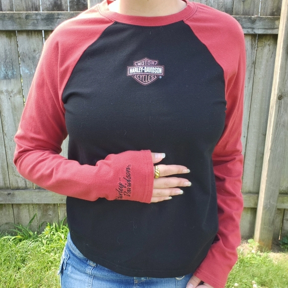 Harley-Davidson Tops - Harley-Davidson long sleeve raglan